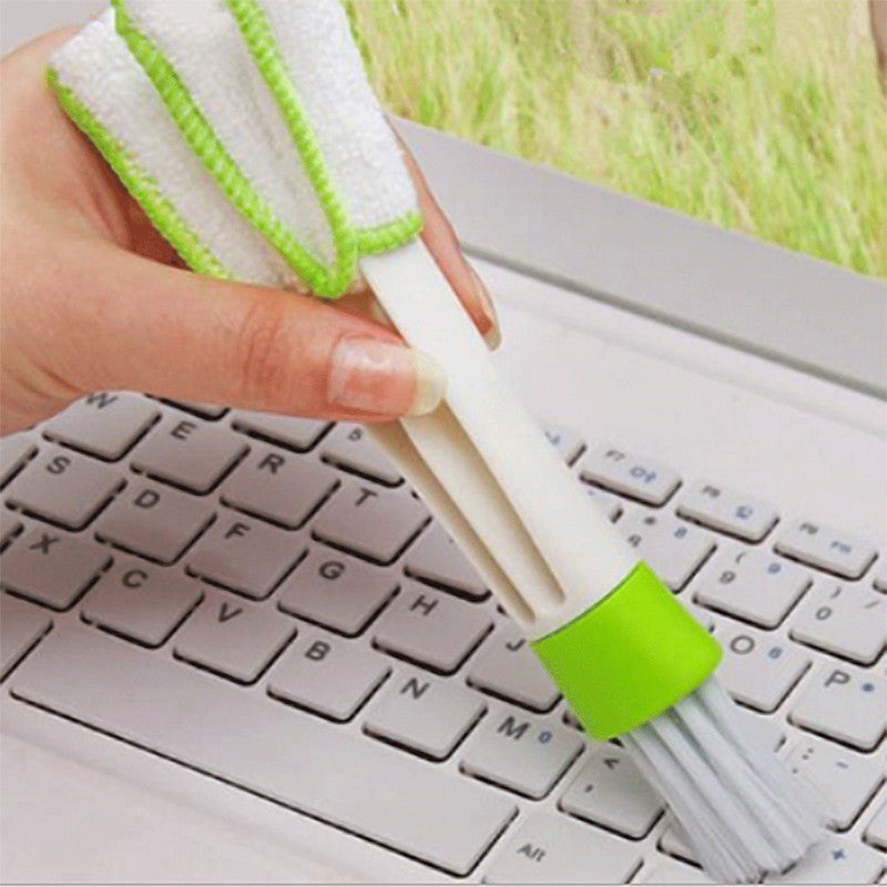 1Pc Washable Window Cleaner Microfiber Dust Cleaner Brush For Venetian Air Conditioner Car Window Groove Dust Cleaning Tool