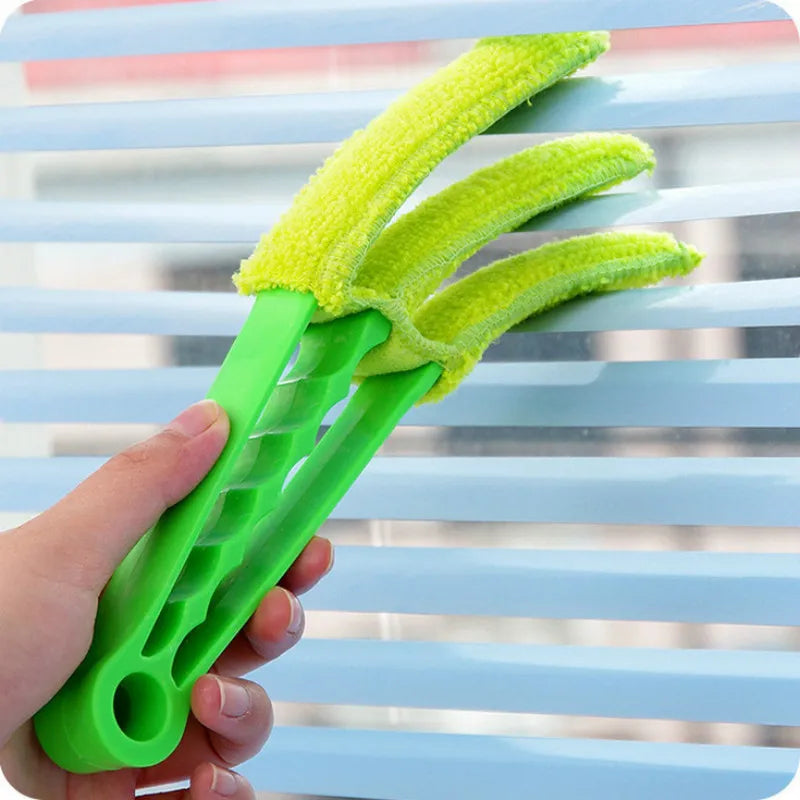 1Pc Washable Window Cleaner Microfiber Dust Cleaner Brush For Venetian Air Conditioner Car Window Groove Dust Cleaning Tool