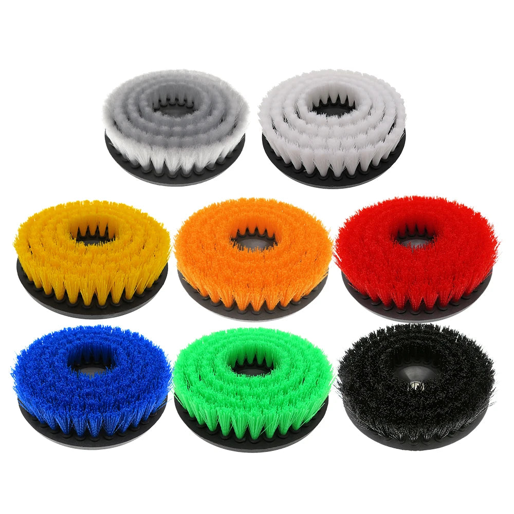 6 Inch Power Scrubber Cleaning Brush with M14 Thread Drill Adaper for Cleaning Carpets, Kitchens and Bathrooms Car Interiors