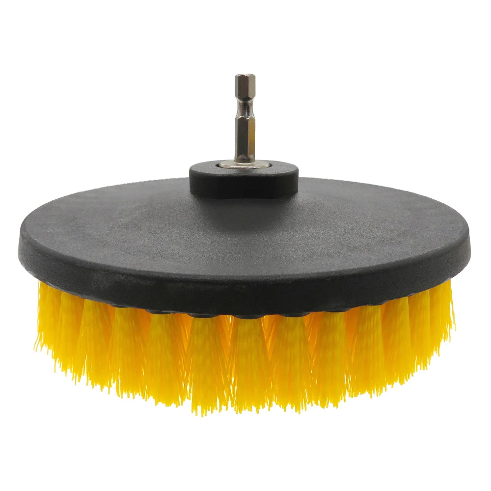 6 Inch Power Scrubber Cleaning Brush with M14 Thread Drill Adaper for Cleaning Carpets, Kitchens and Bathrooms Car Interiors