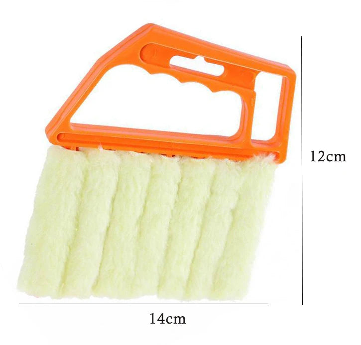 1Pc Washable Window Cleaner Microfiber Dust Cleaner Brush For Venetian Air Conditioner Car Window Groove Dust Cleaning Tool