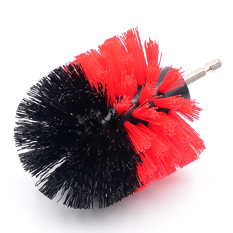 1PCS 3.5'' Electric Scrubber Brush Drill Brush Kit Plastic Round Cleaning Brush For Carpet Glass Car Tires Nylon Brushes