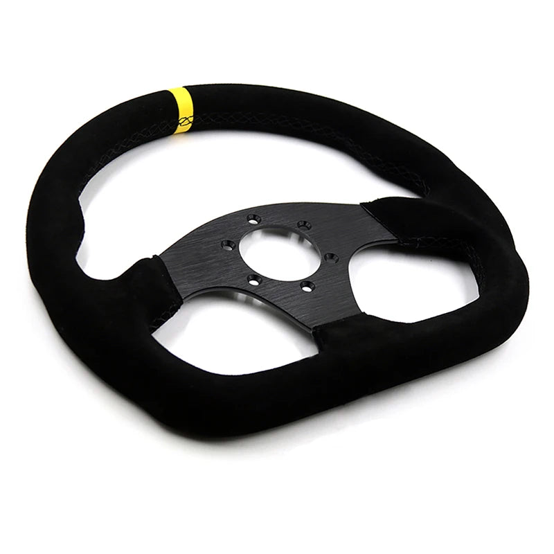 320mm Racing Steering Wheel Turning Car Universal Steering Wheel Volante 13 inch Alloy Racing Sport Steering Wheel Flat D Style