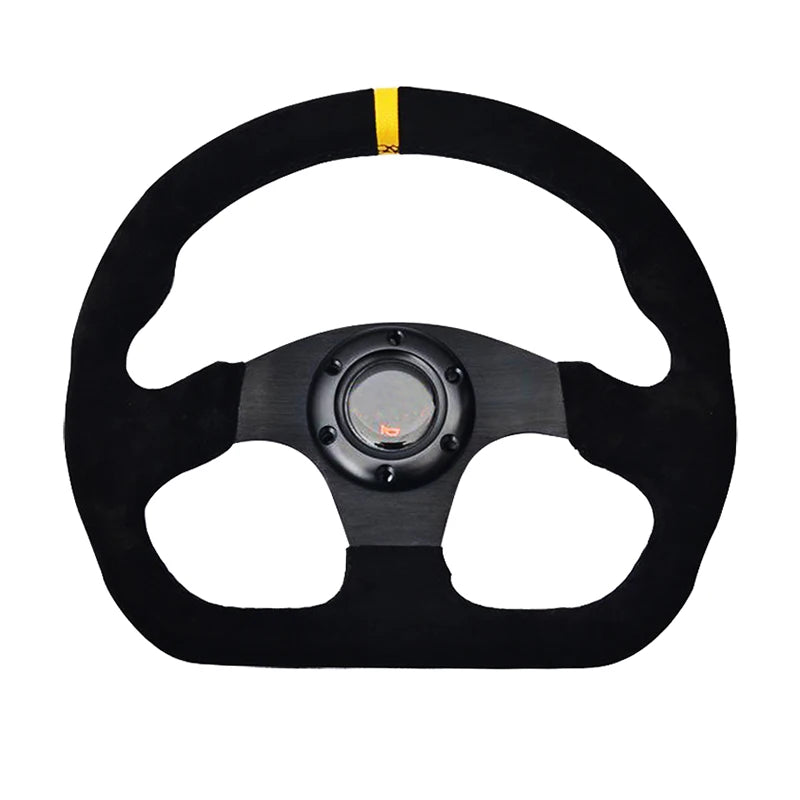 320mm Racing Steering Wheel Turning Car Universal Steering Wheel Volante 13 inch Alloy Racing Sport Steering Wheel Flat D Style