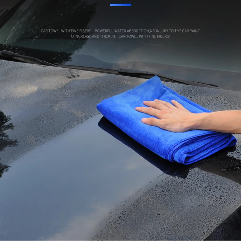 1/5Pcs Microfiber Towels Car Wash Drying Cloth Towel Household Cleaning Cloths Auto Detailing Polishing Cloth Car Cleaning Tools