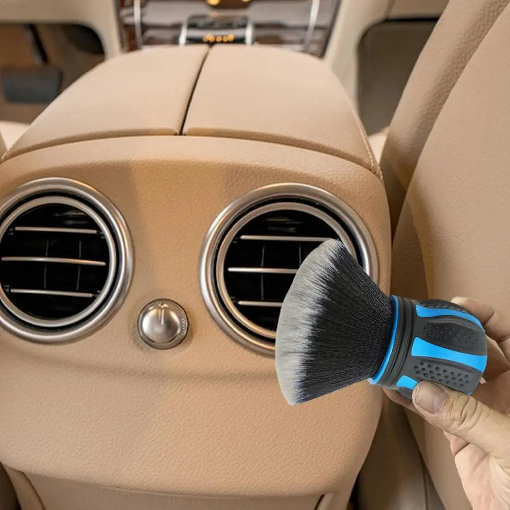 1-2PC Car Detailing Brushes Automobile Interior Soft Bristles Brush Air Vent Dust Cleaner Detailing Dusting Tool Car Cleaning