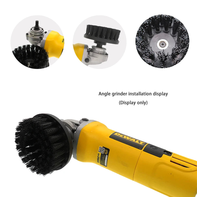 4/5/6 Inch Cleaning Brush Attachments Drill Power Cleaning for Carpet Car Detailing Bathroom Surface Upholstery Grout Tiles