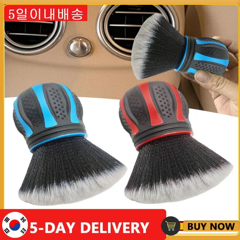 1-2PC Car Detailing Brushes Automobile Interior Soft Bristles Brush Air Vent Dust Cleaner Detailing Dusting Tool Car Cleaning