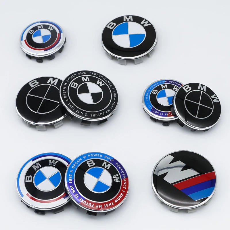 4pcs 56mm 68mm Wheel Hub Cap Emblem Sticker Car Decoration For BMW Performance F25 F26 F15 F16 E90 E91 E92 E60 E84 G22 X3 X5 X6