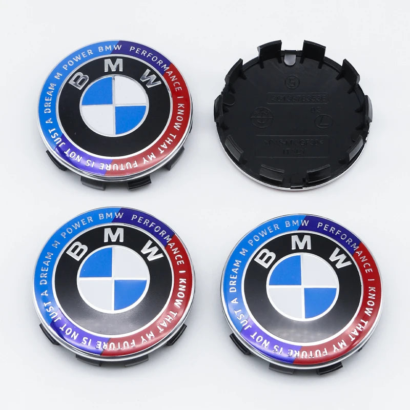 4pcs 56mm 68mm Wheel Hub Cap Emblem Sticker Car Decoration For BMW Performance F25 F26 F15 F16 E90 E91 E92 E60 E84 G22 X3 X5 X6