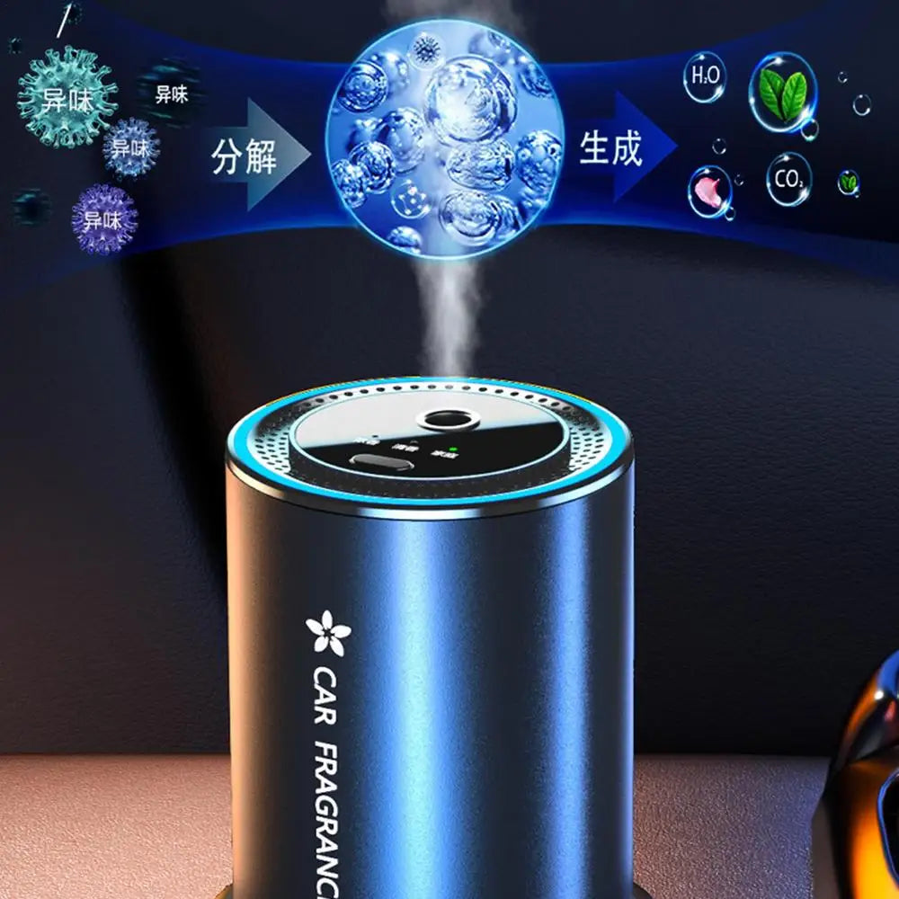 50ml Car Fragrance Oil Diffuser Rechargeable Car Air Diffusers Smell Distributor Adjustable Aromatherapy Scent Air Refresher